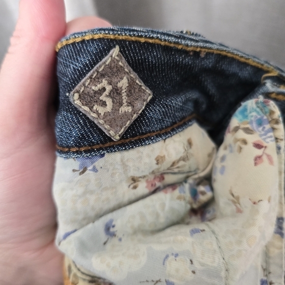 7 Diamonds Womens Boot Cut Jeans Size 31 Embroidered - Picture 6 of 6